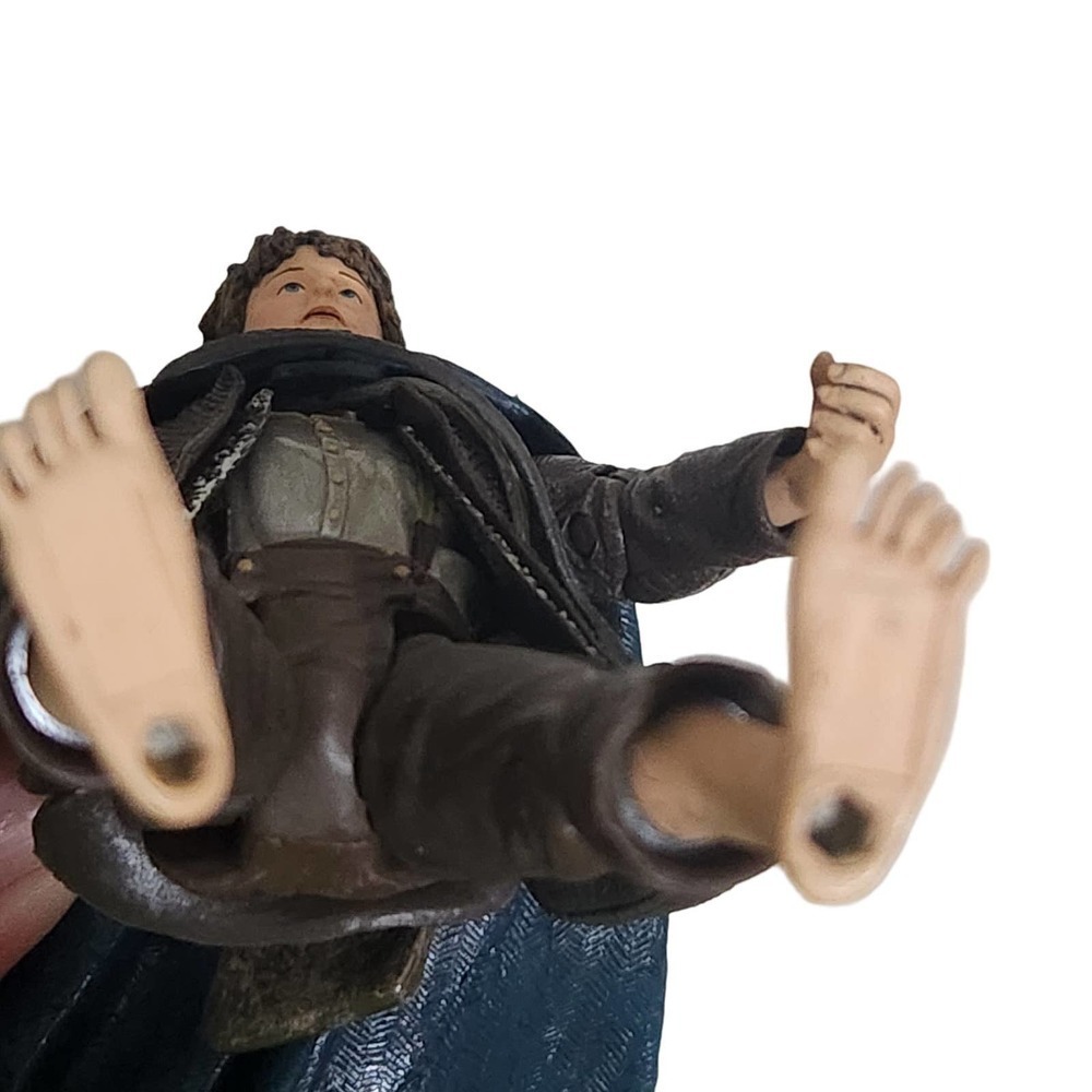 Toy Biz Marvel Lord Of The Rings 3 Piece Lot Cloaked Pippin Gollum Rohan 2003 - Picture 16 of 16